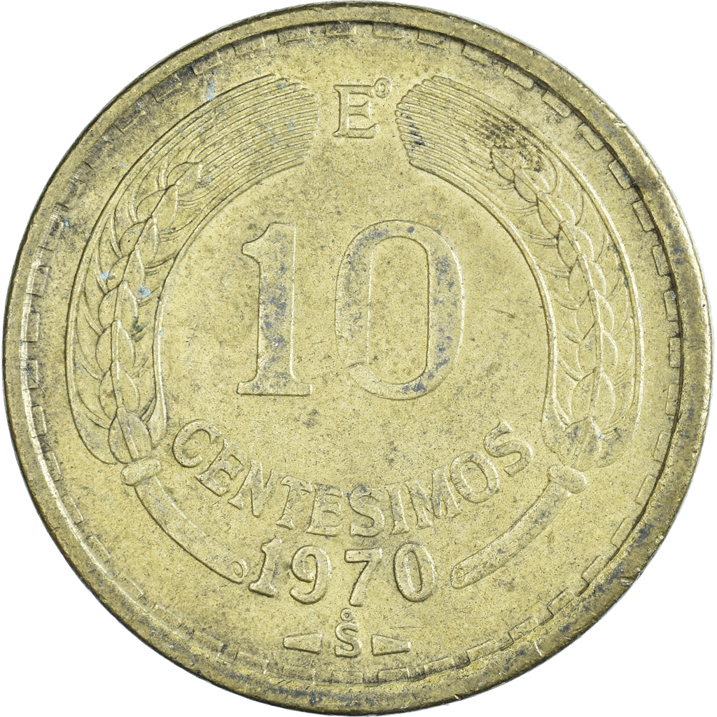 [#1466629] Moneda, Chile, 10 Centesimos, 1970