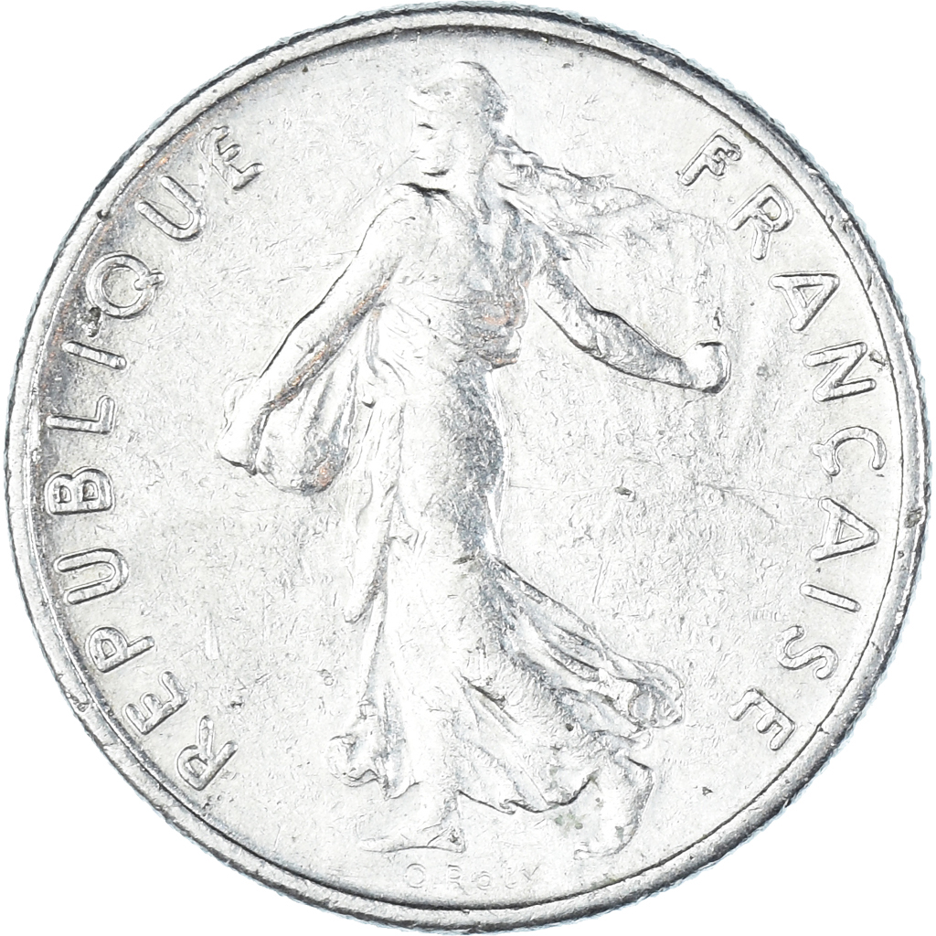 Coin, France, 1/2 Franc, 1973