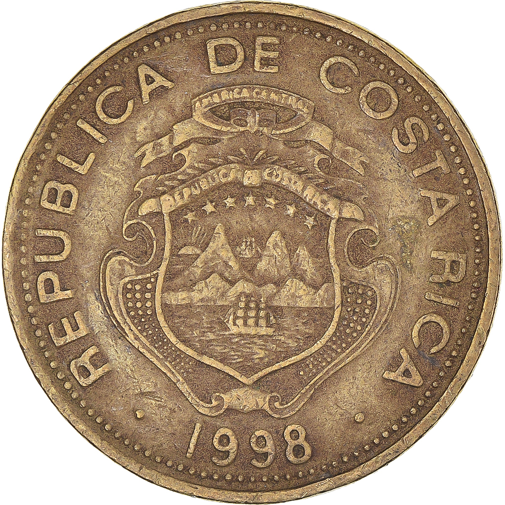 Monnaie, Costa Rica, 100 Colones, 1998