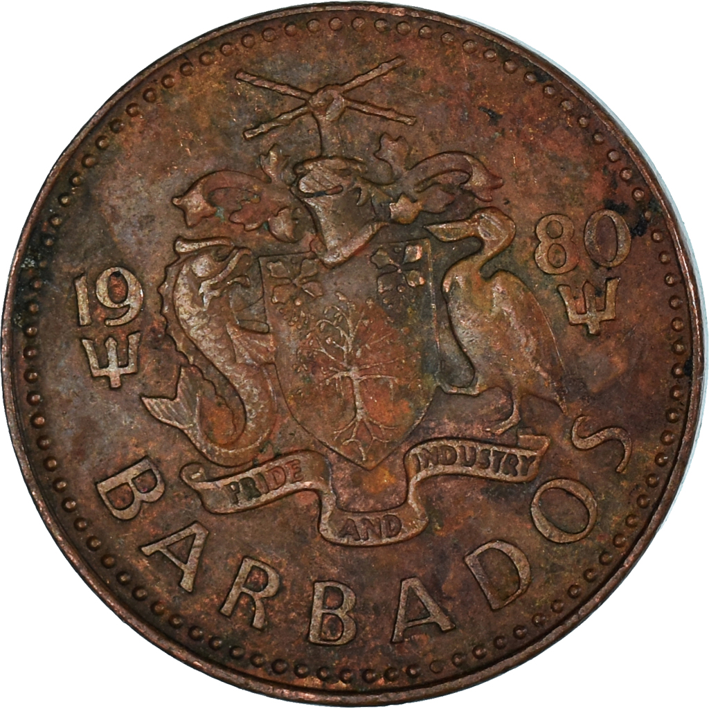 Coin, Barbados, Cent, 1980