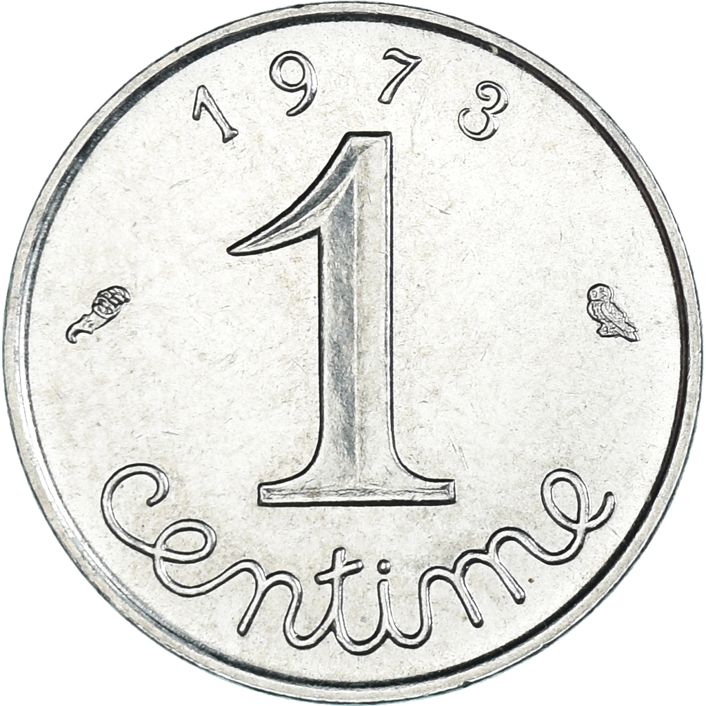 Coin, France, Centime, 1973