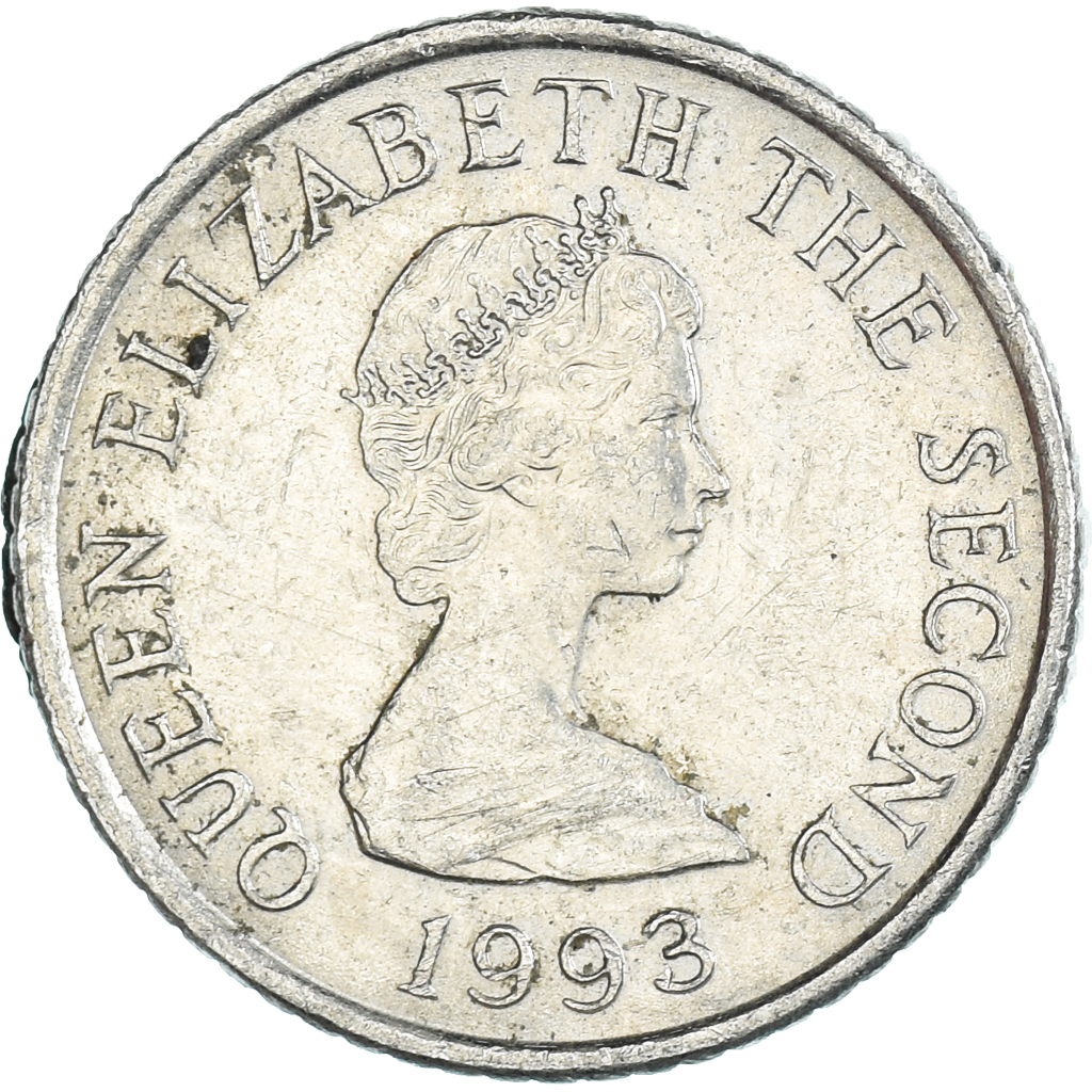 Coin, Jersey, 5 Pence, 1993