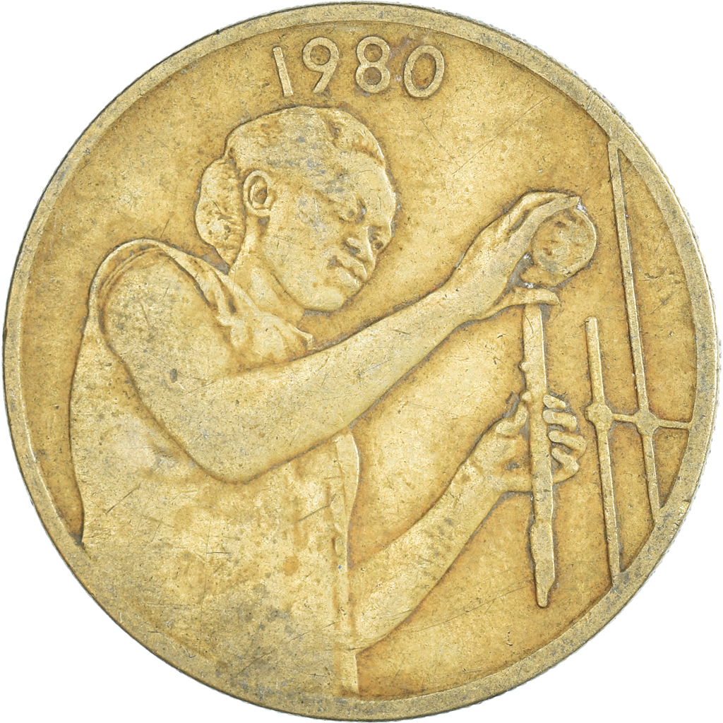 Coin, West African States, 25 Francs, 1980