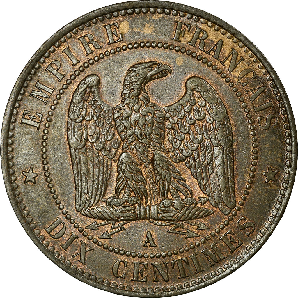 Coin, France, Napoleon III, Napoléon III, 10 Centimes, 1852, Paris, 