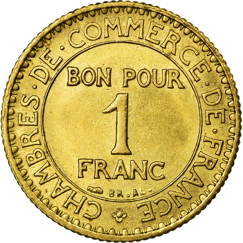Coin, France, Chambre de commerce, Franc, 1921, Paris, 