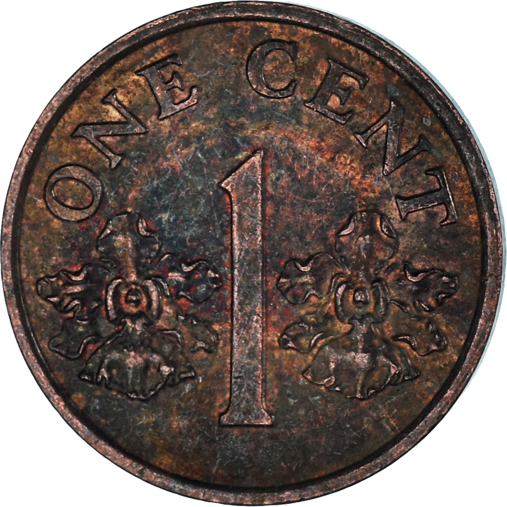 Coin, Singapore, Cent, 1993