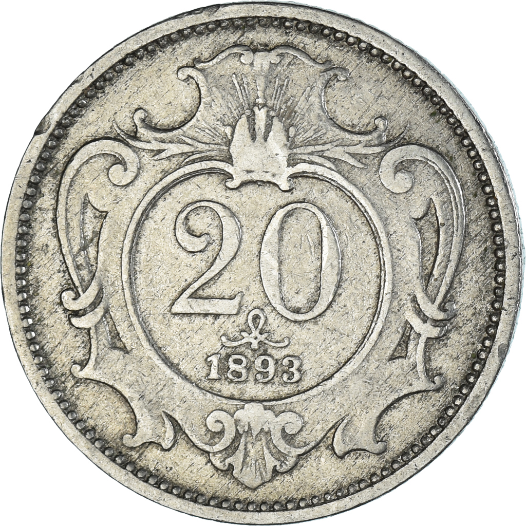 Coin, Austria, 10 Heller, 1893