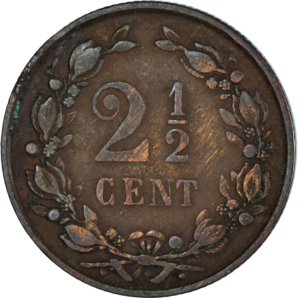 Coin, Netherlands, 2-1/2 Cent, 1881