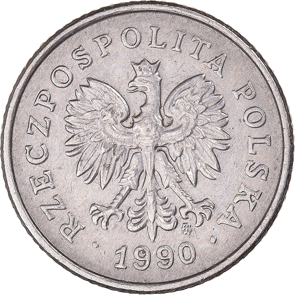 Coin, Poland, 50 Groszy, 1990