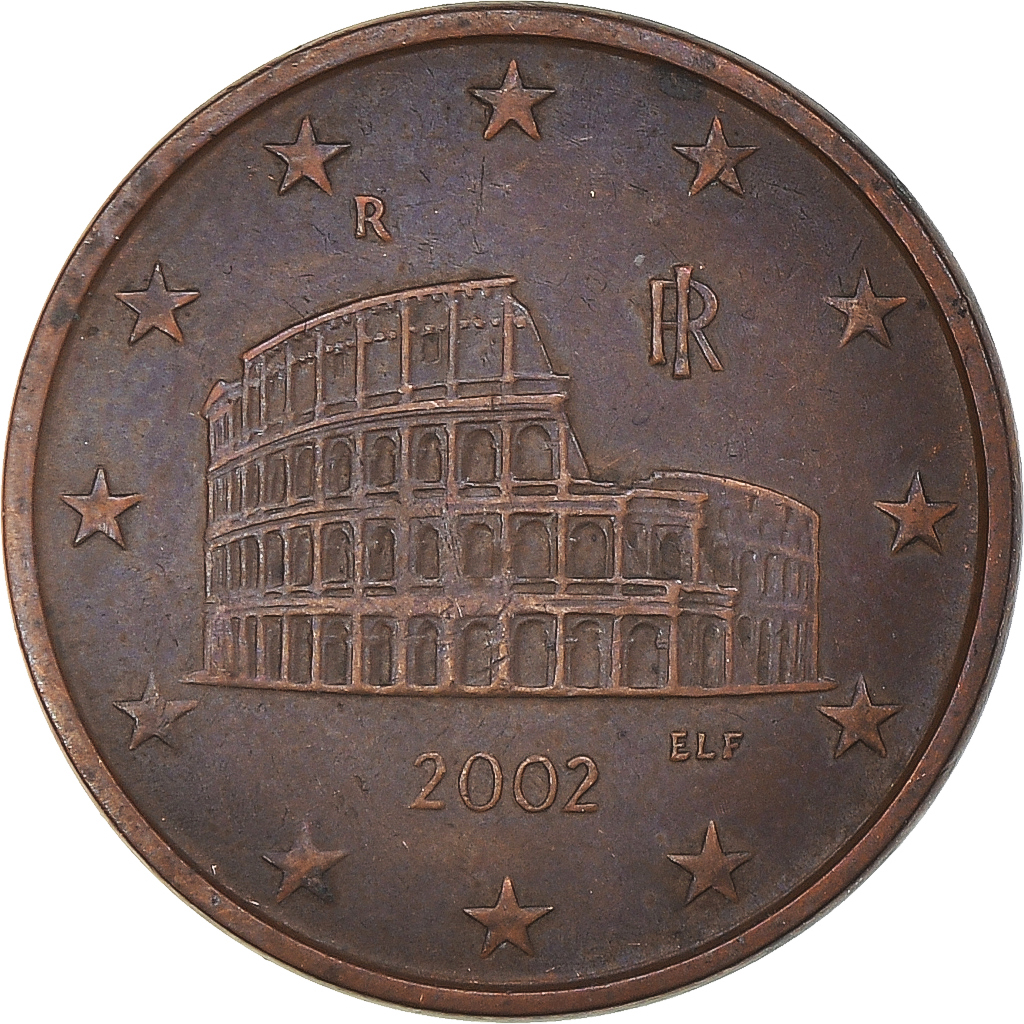 Coin, Italy, 5 Euro Cent, 2002 | European Coins