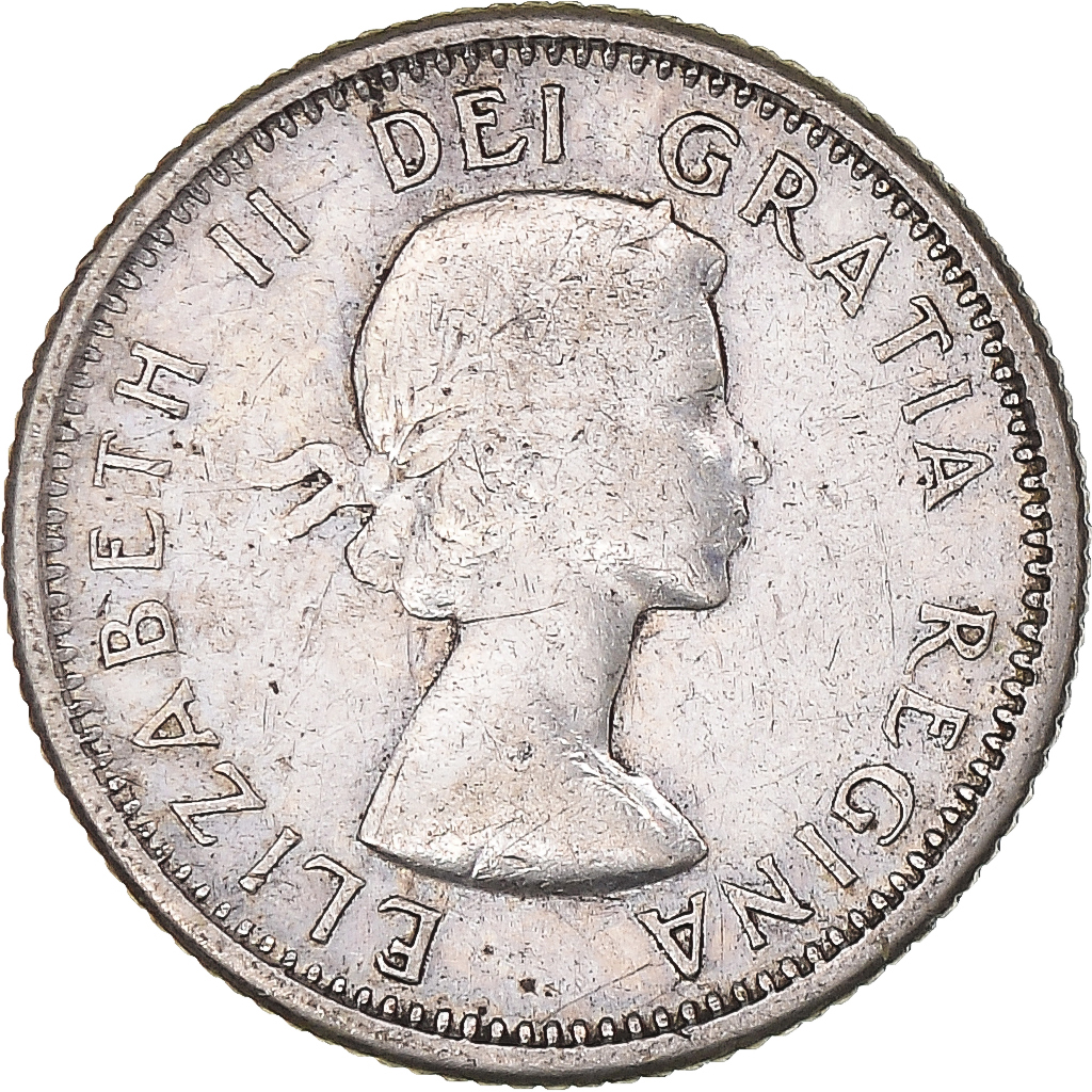 Coin, Canada, 10 Cents, 1961