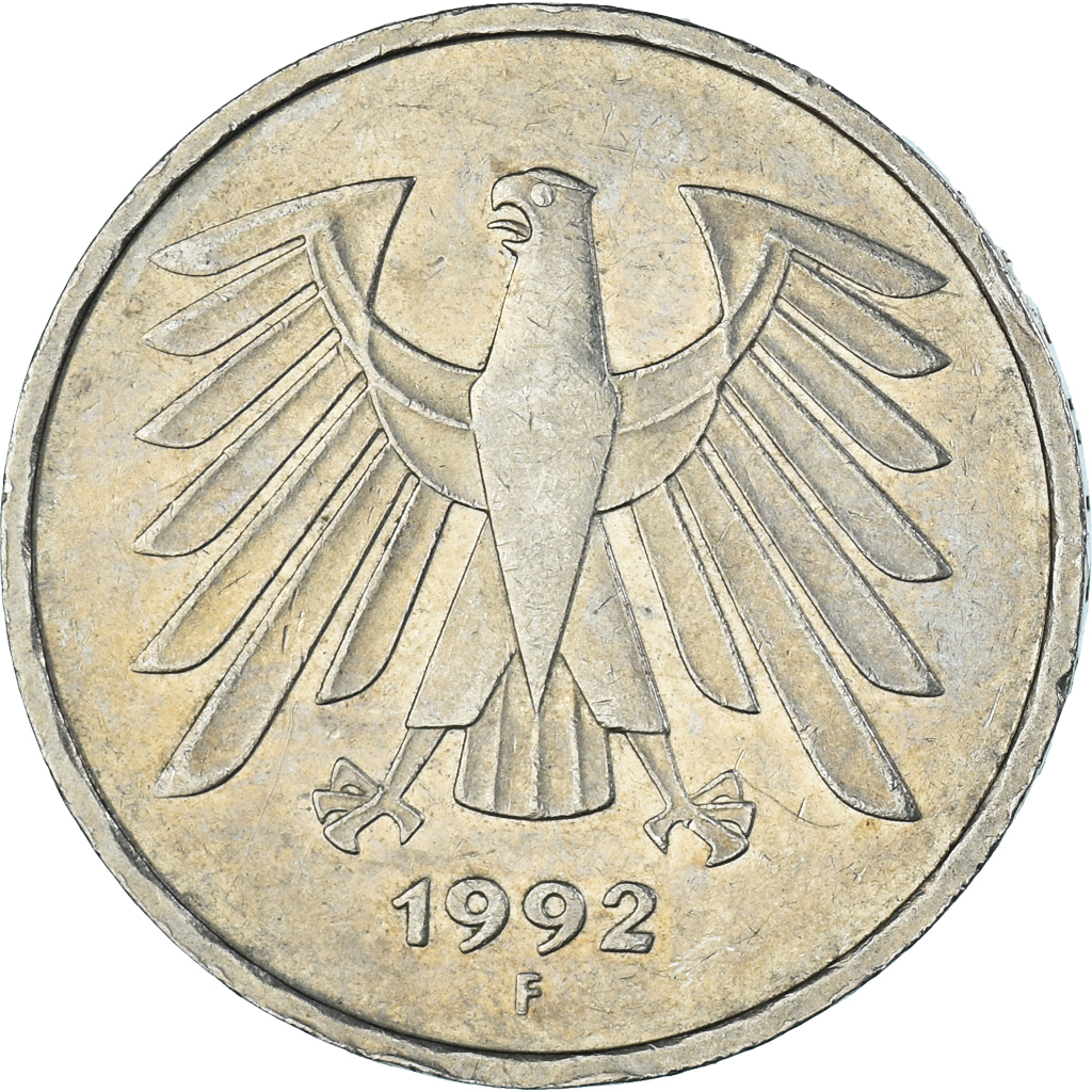 Coin, GERMANY - FEDERAL REPUBLIC, 5 Mark, 1992