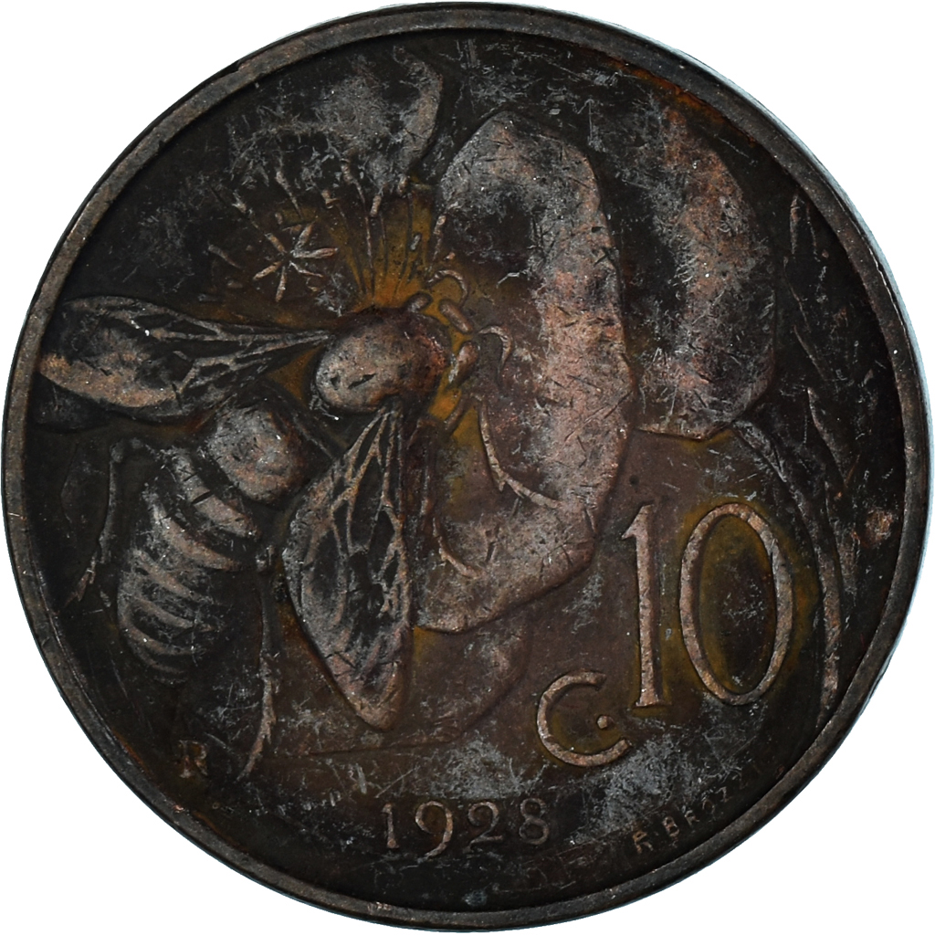 Coin, Italy, 10 Centesimi, 1928