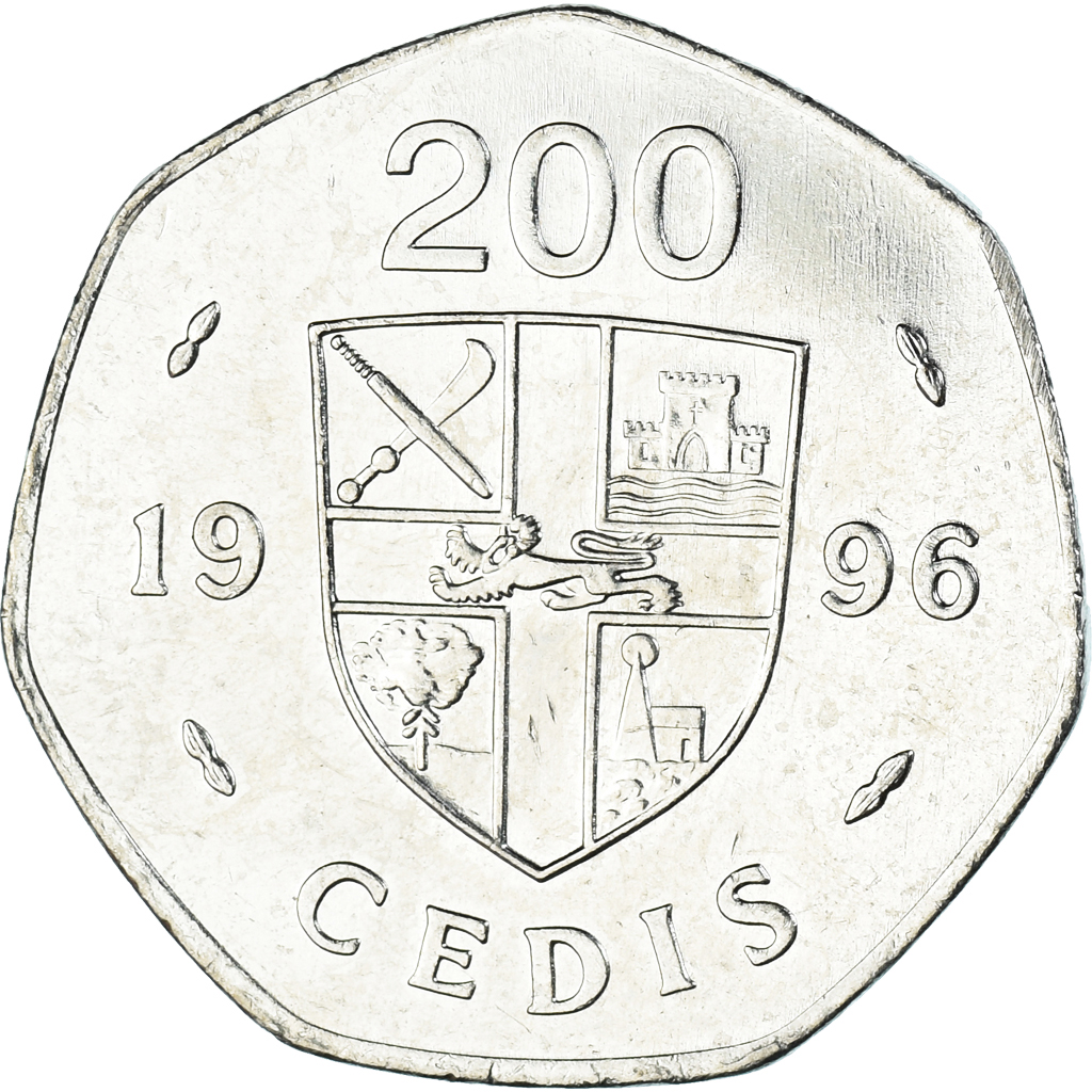 Coin Ghana 200 Cedis 1996 African Coins coin-ghana-200-cedis-1996-african-coins