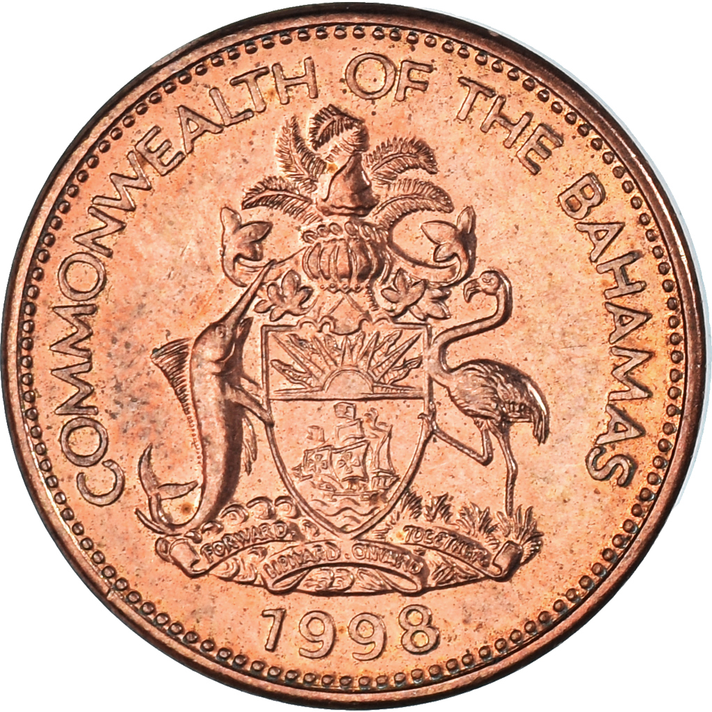 Coin, Bahamas, Cent, 1998