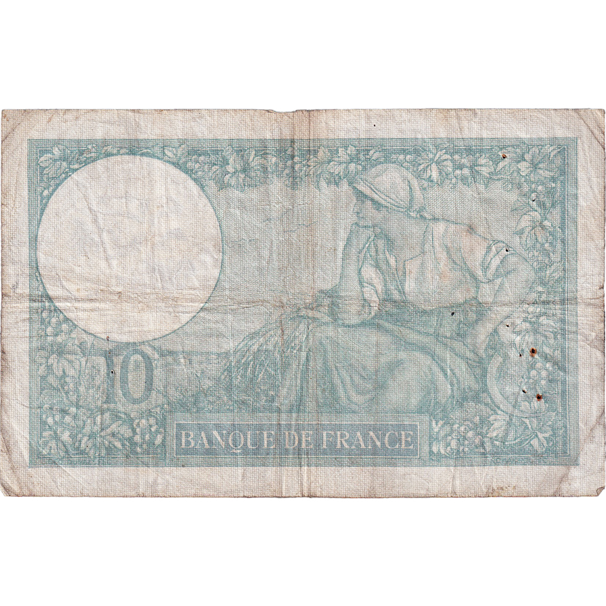 France, 10 Francs, Minerve, 1940, T.76328, VF(30-35), Fayette:7.15, KM:84
