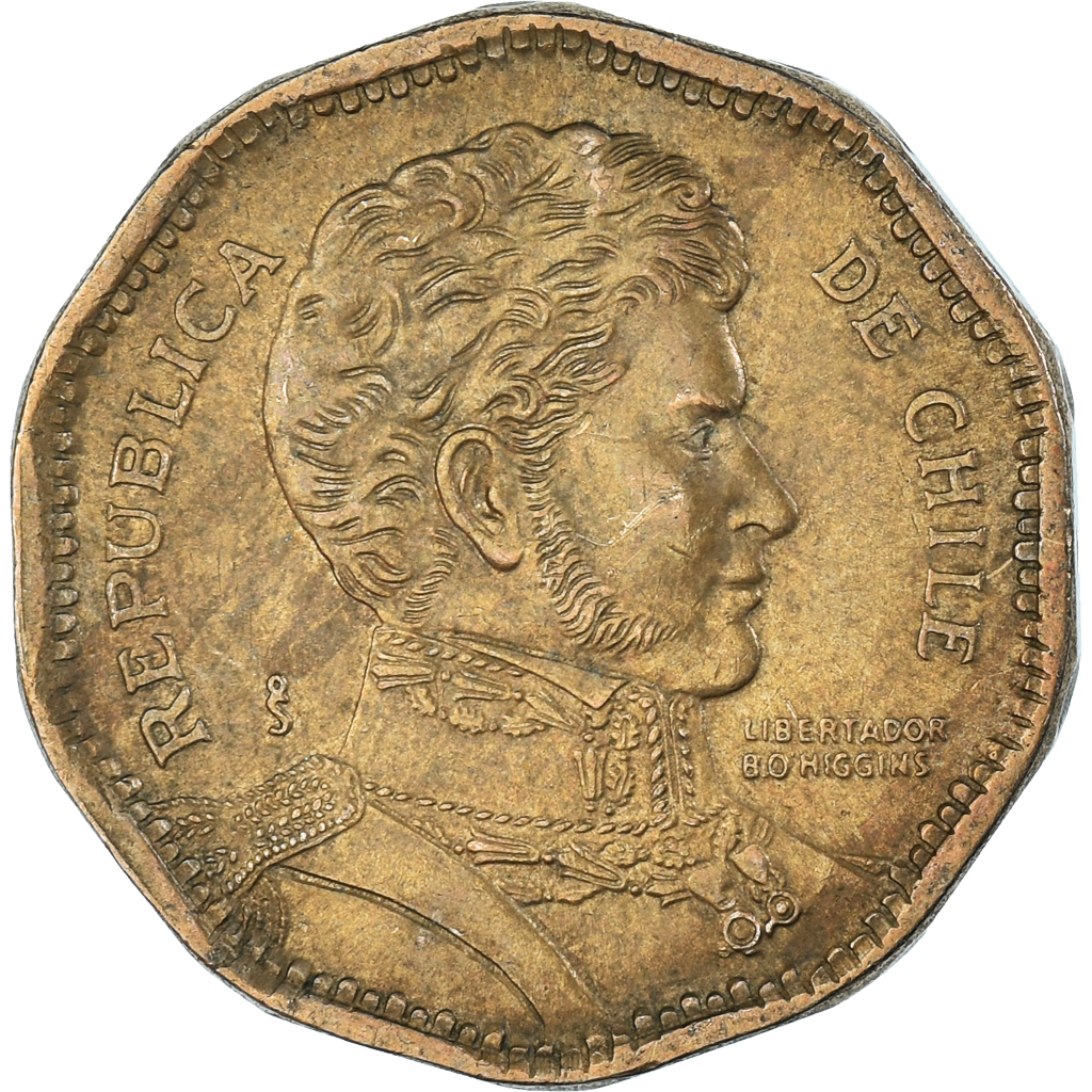 Coin, Chile, 50 Pesos, 1998