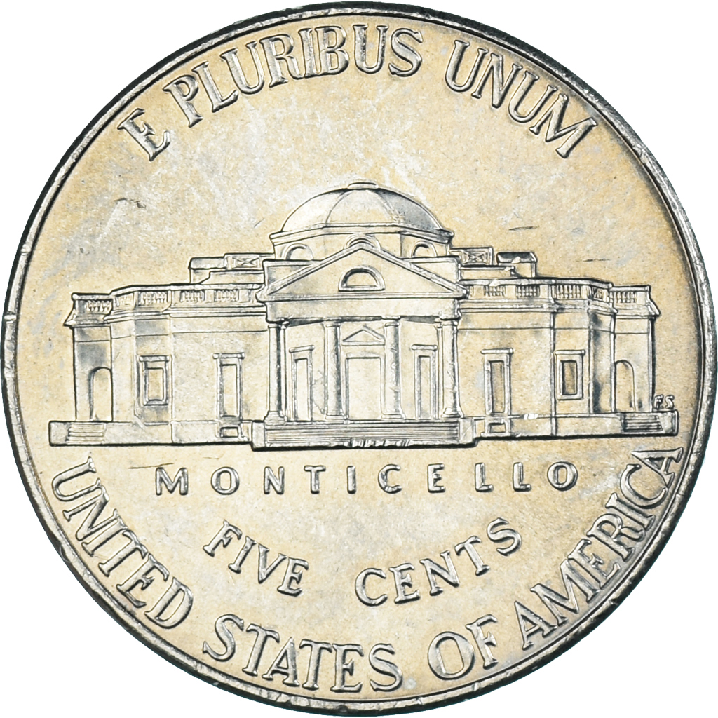 Coin, United States, 5 Cents, 2016
