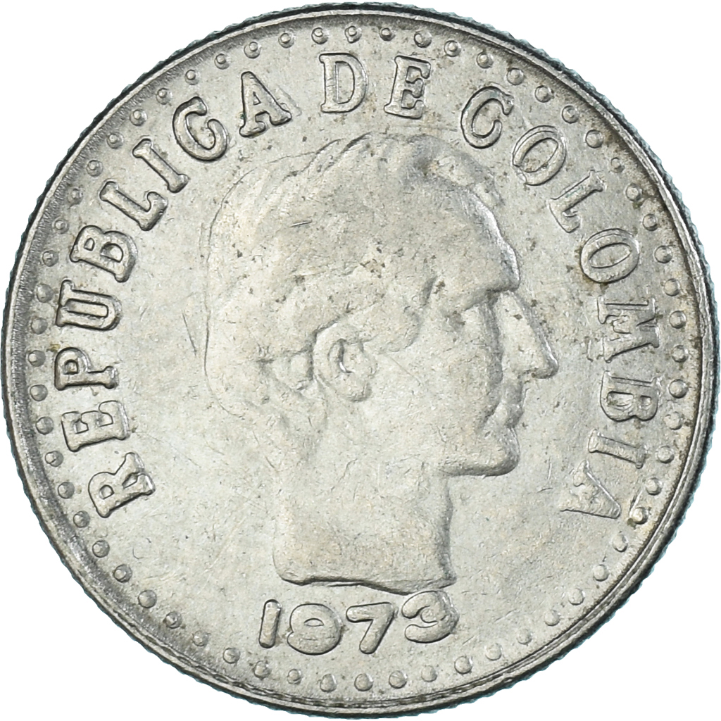 Coin, Colombia, 10 Centavos, 1973