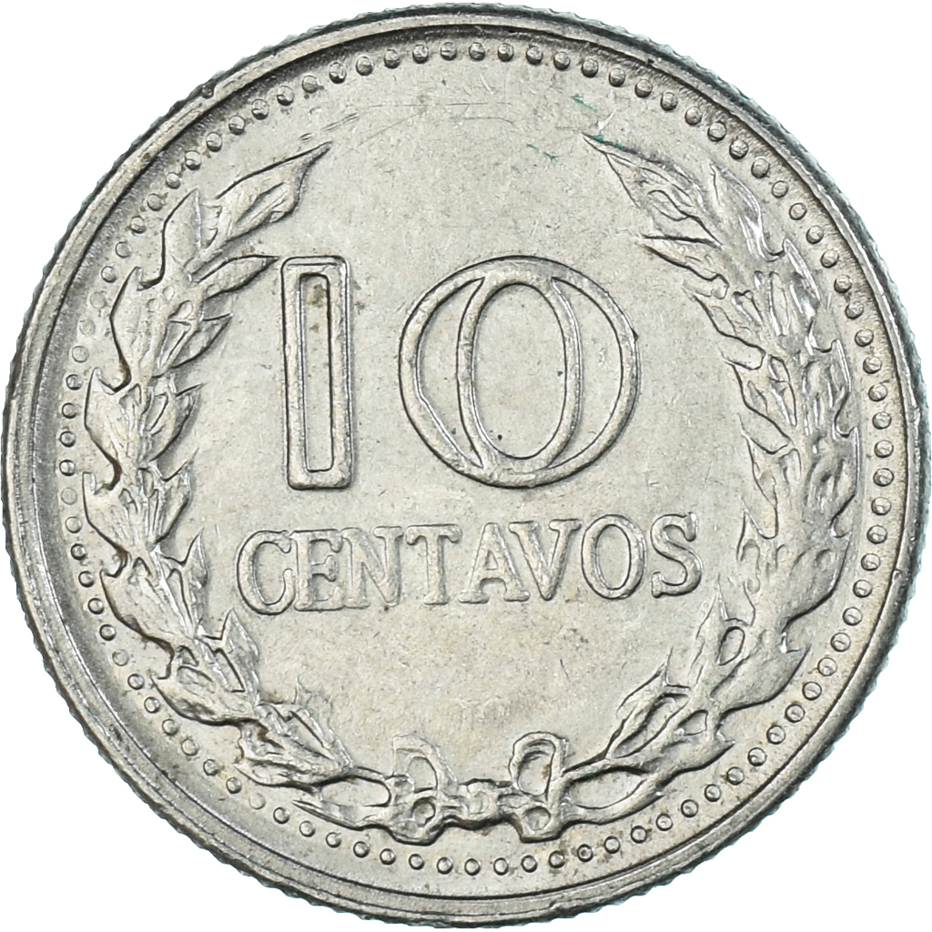 Coin, Colombia, 10 Centavos, 1973