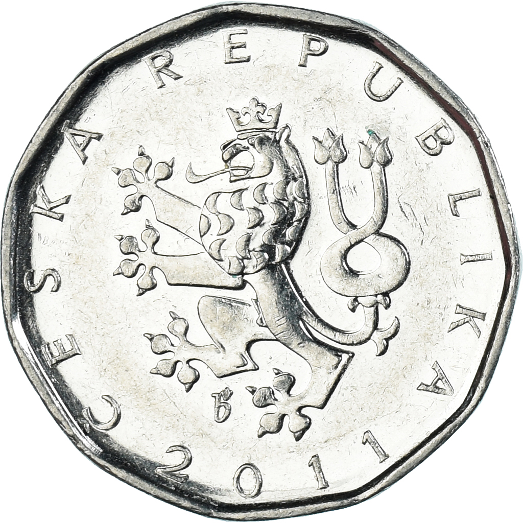Coin, Czech Republic, 2 Koruny, 2011