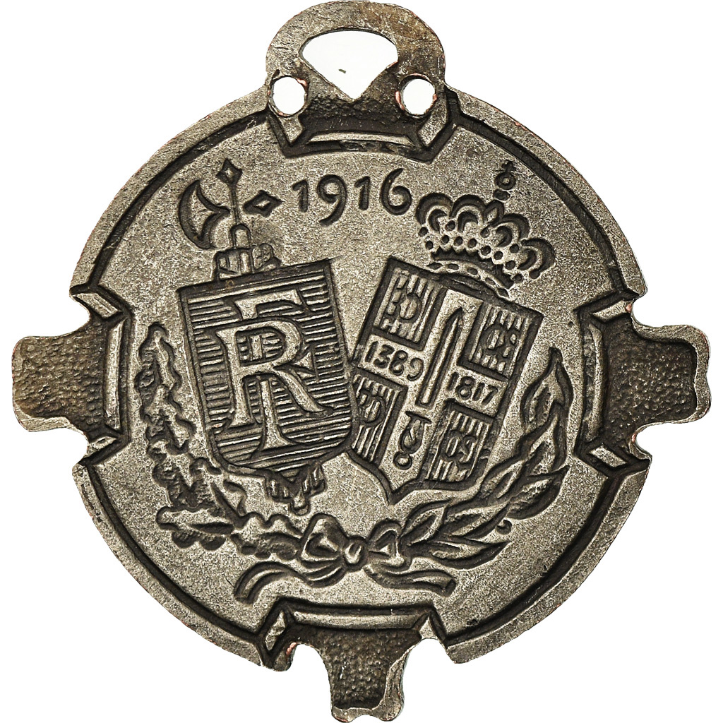 France, Gloire aux Serbes, Medal, 1916, Excellent Quality, Bargas, Silvered