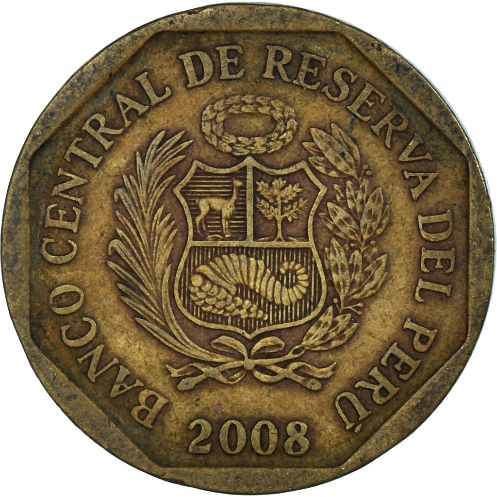 Coin, Peru, 20 Centimos, 2008