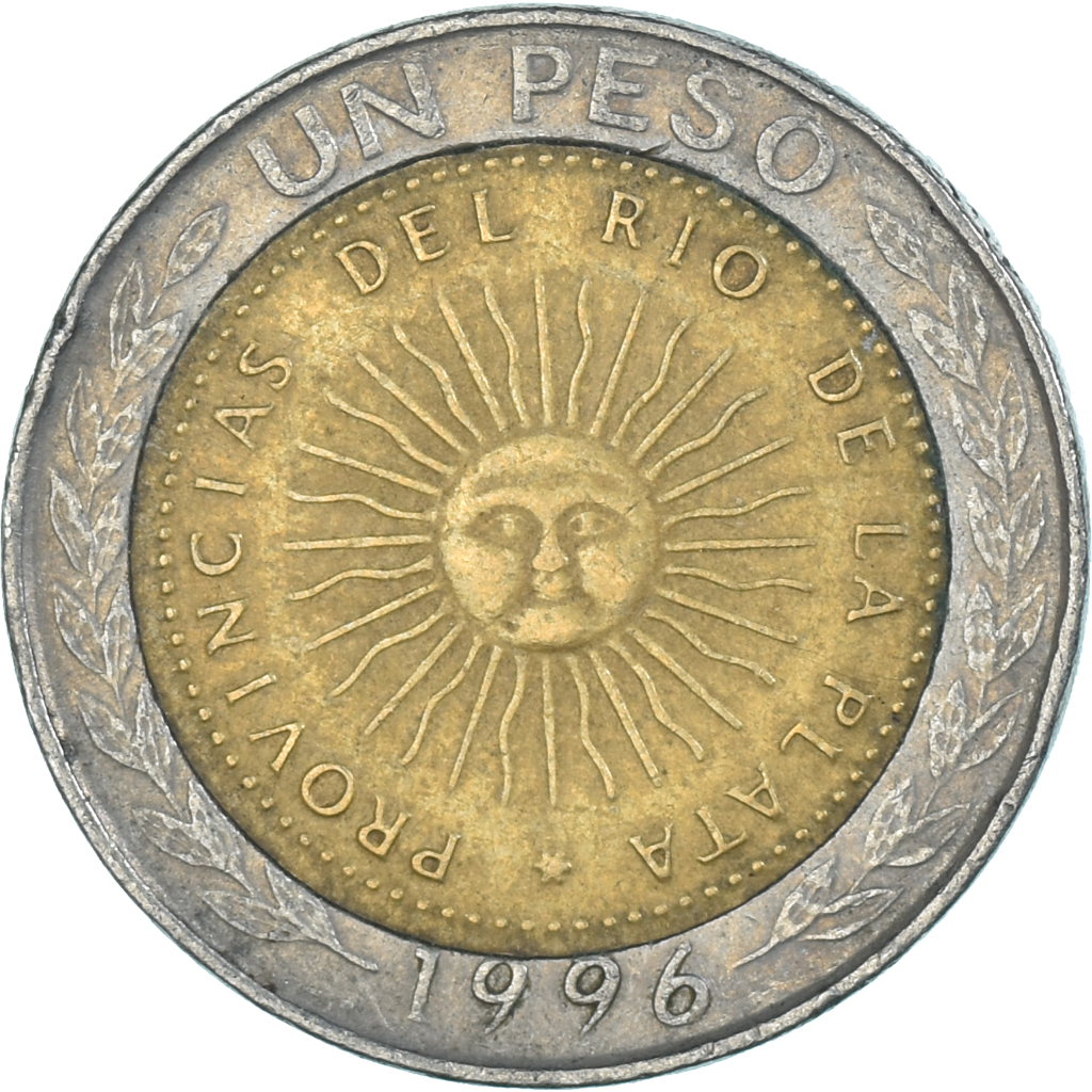 Coin, Argentina, Peso, 1996