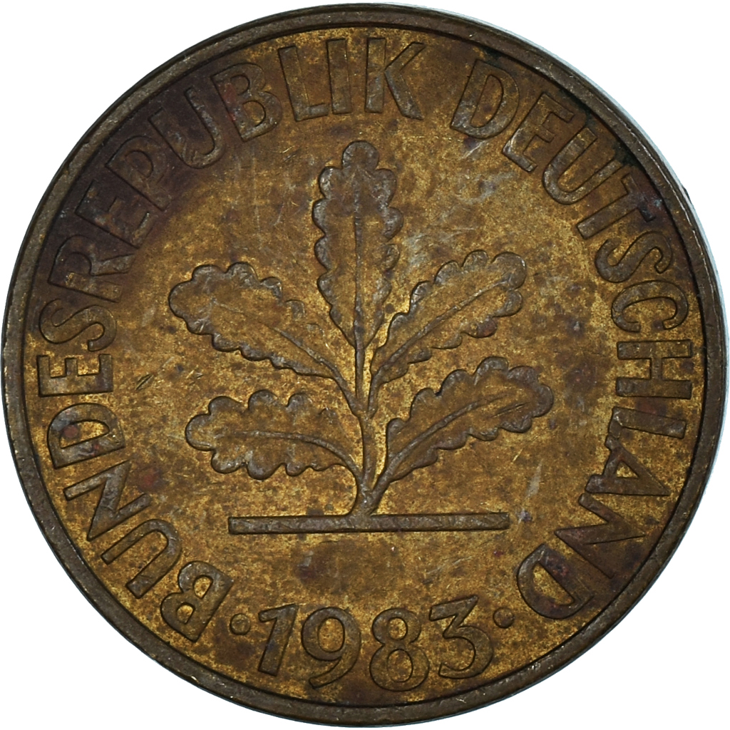 Coin, Germany, 10 Pfennig, 1983