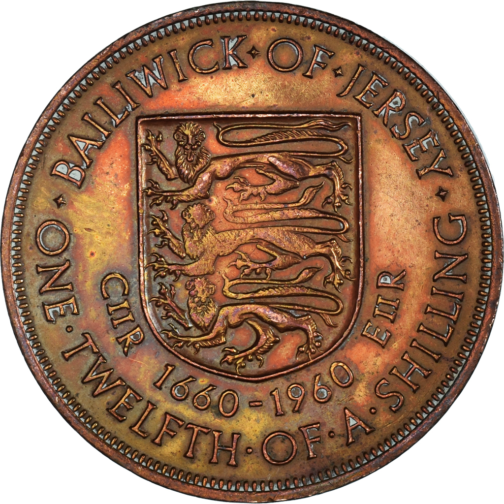 Coin, Jersey, 1/12 Shilling, 1960
