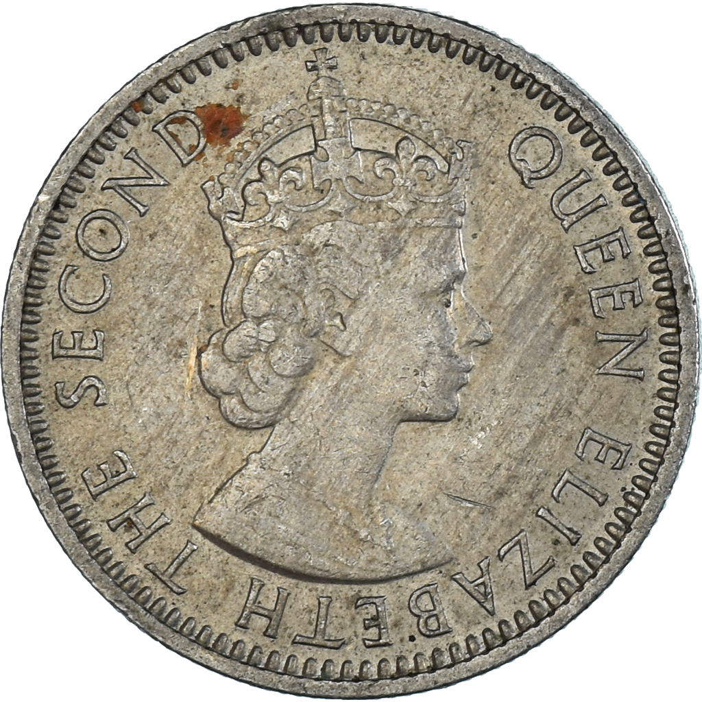 Coin, MALAYA & BRITISH BORNEO, 10 Cents, 1957