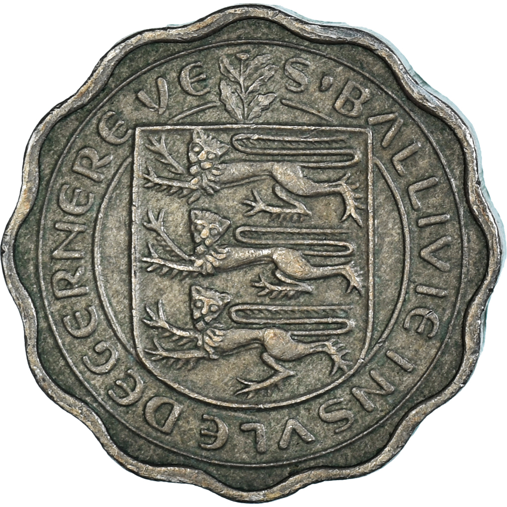 Münze, Guernsey, 3 Pence, 1959