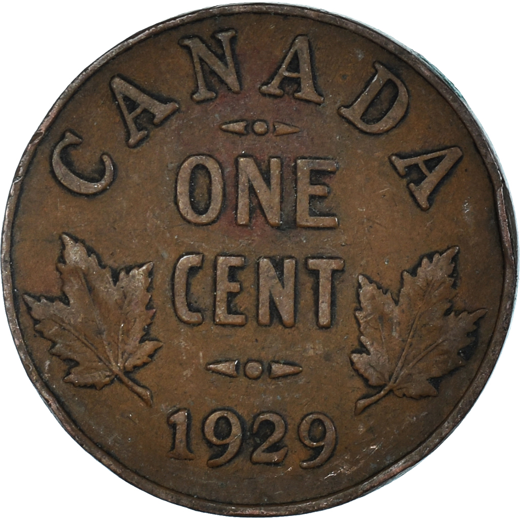 Coin, Canada, Cent, 1929