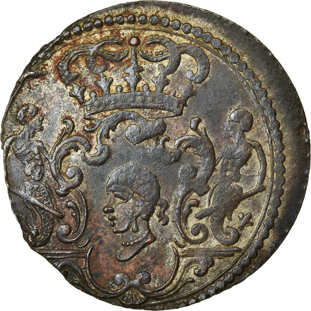 Coin, ITALIAN STATES, CORSICA, General Pasquale Paoli, 4 Soldi, 1767, Murato