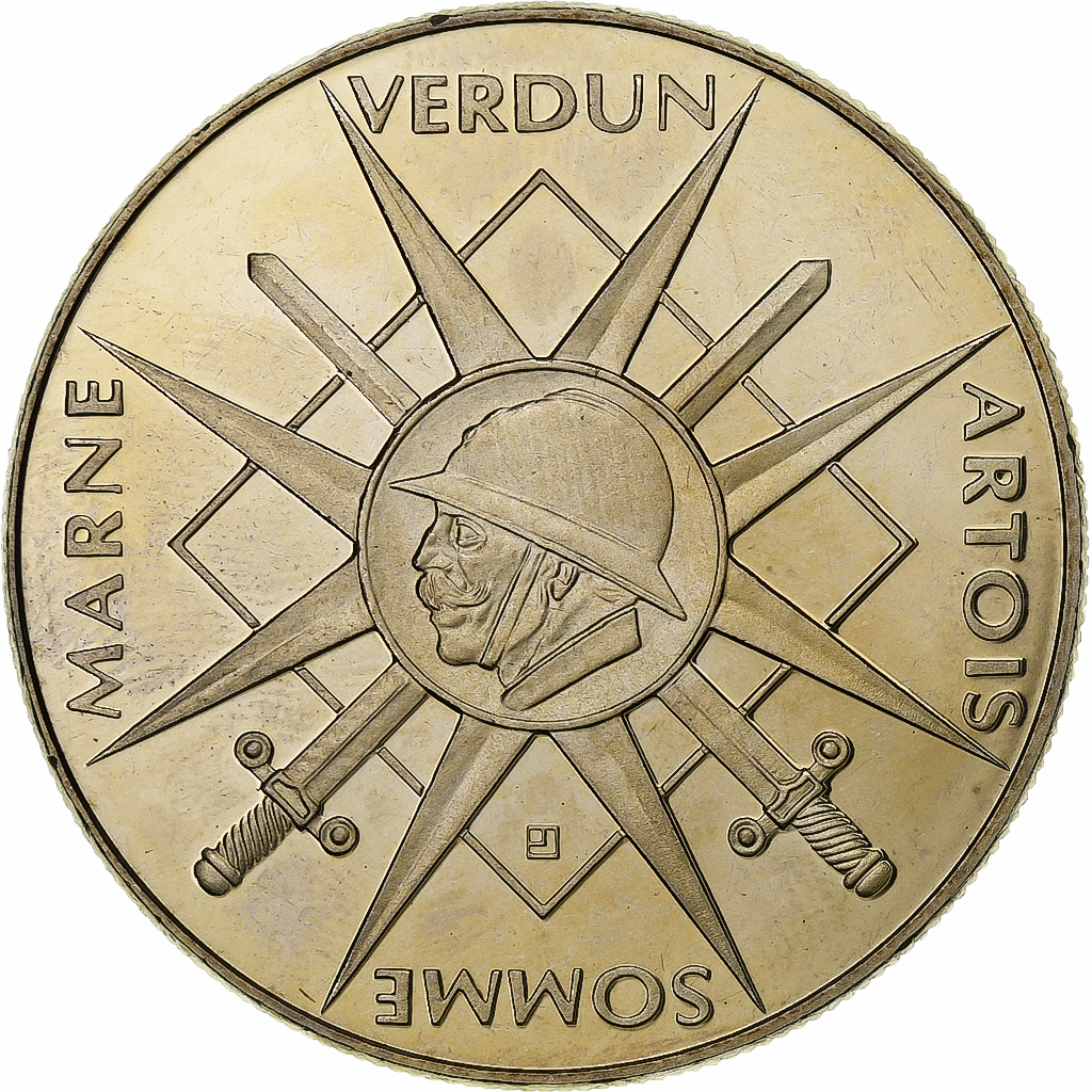 France, Medal, Foch - Clémenceau, 1998, Nickel, Jimenez, 