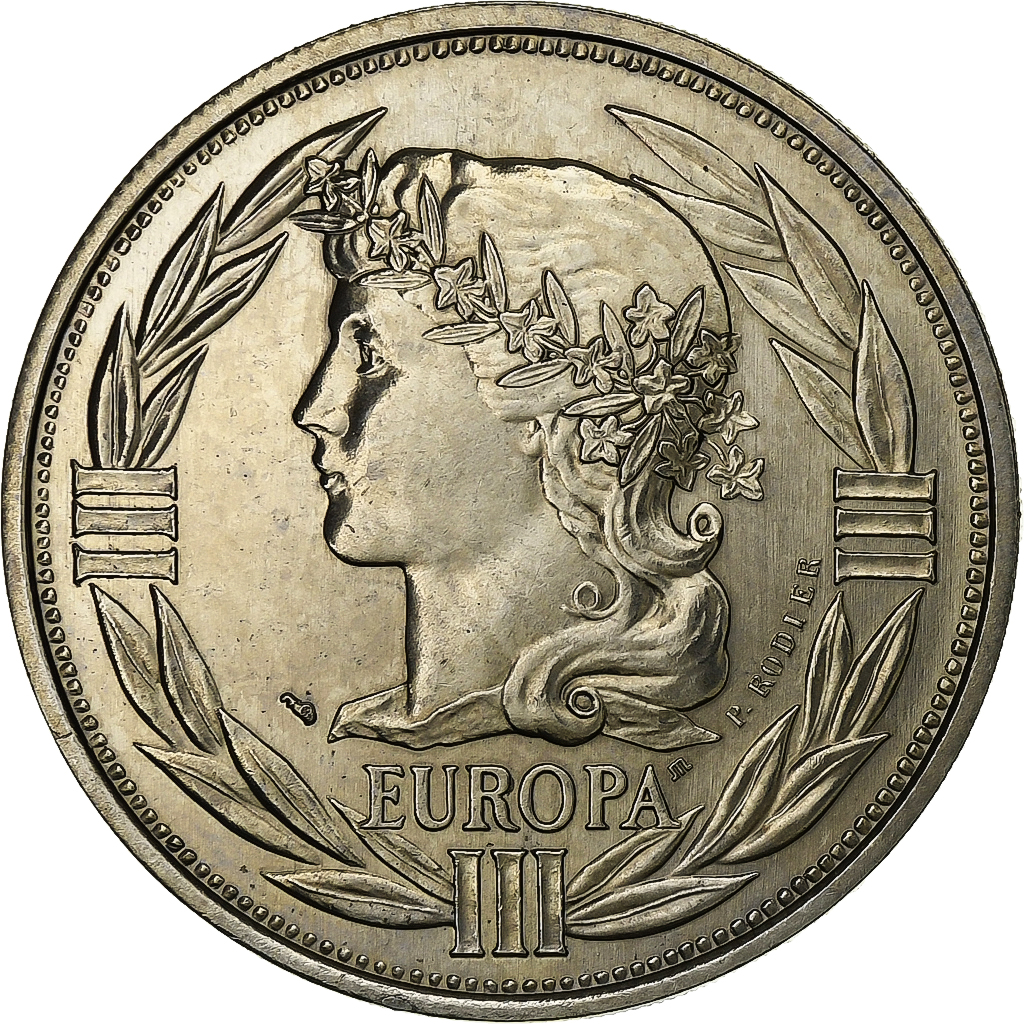 France, Medal, Ecu Europa, Marianne, 1989, Copper-nickel, 