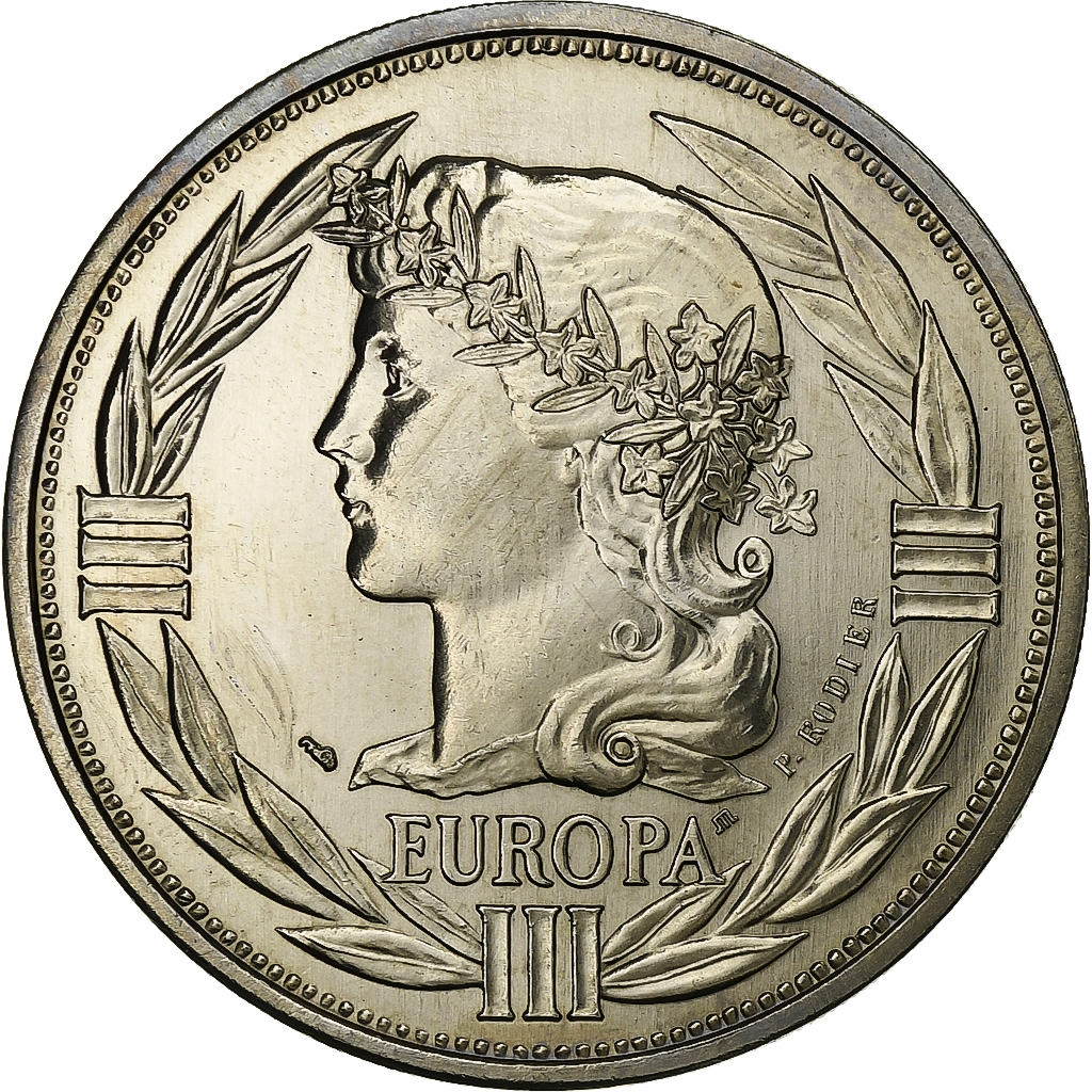 France, Medal, Ecu Europa, Marianne, 1990, Copper-nickel, 