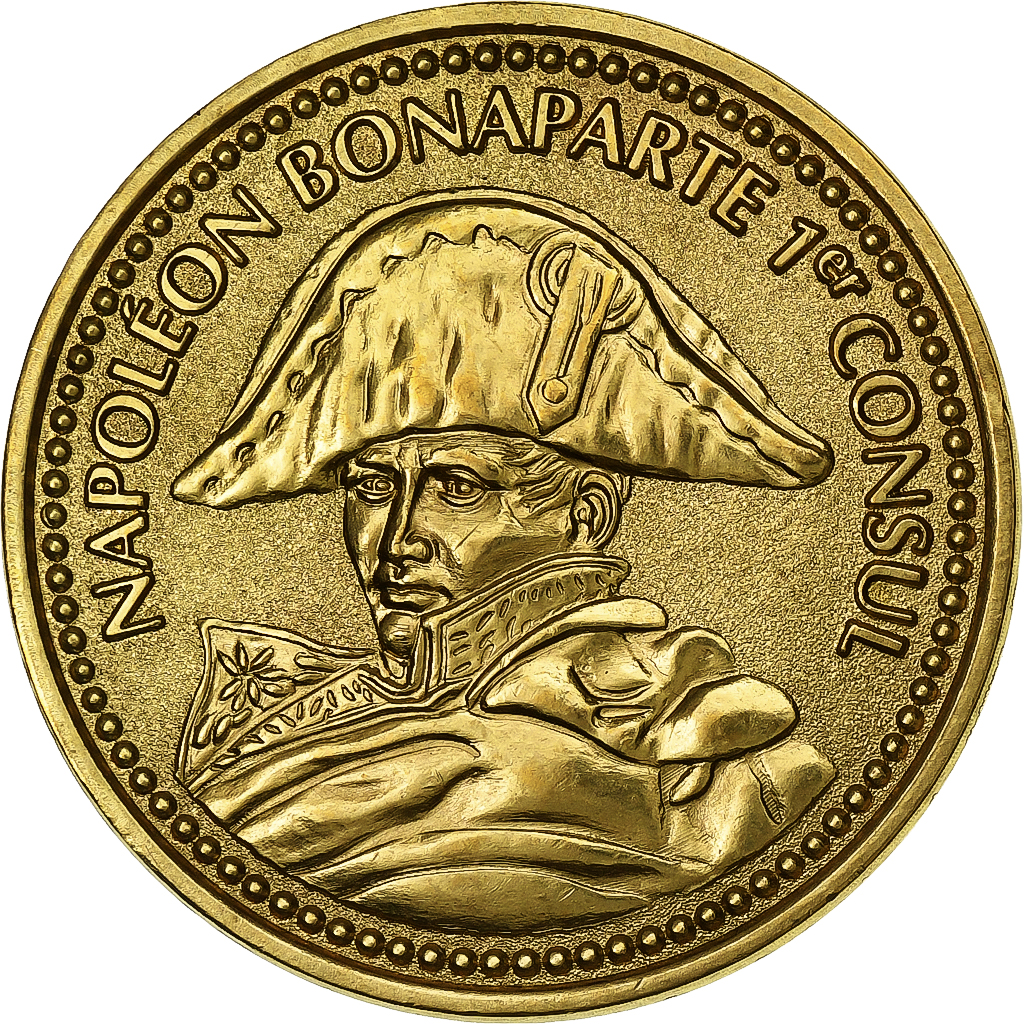 France, Medal, Napoléon Bonaparte, 1er Consul, Bronze, 