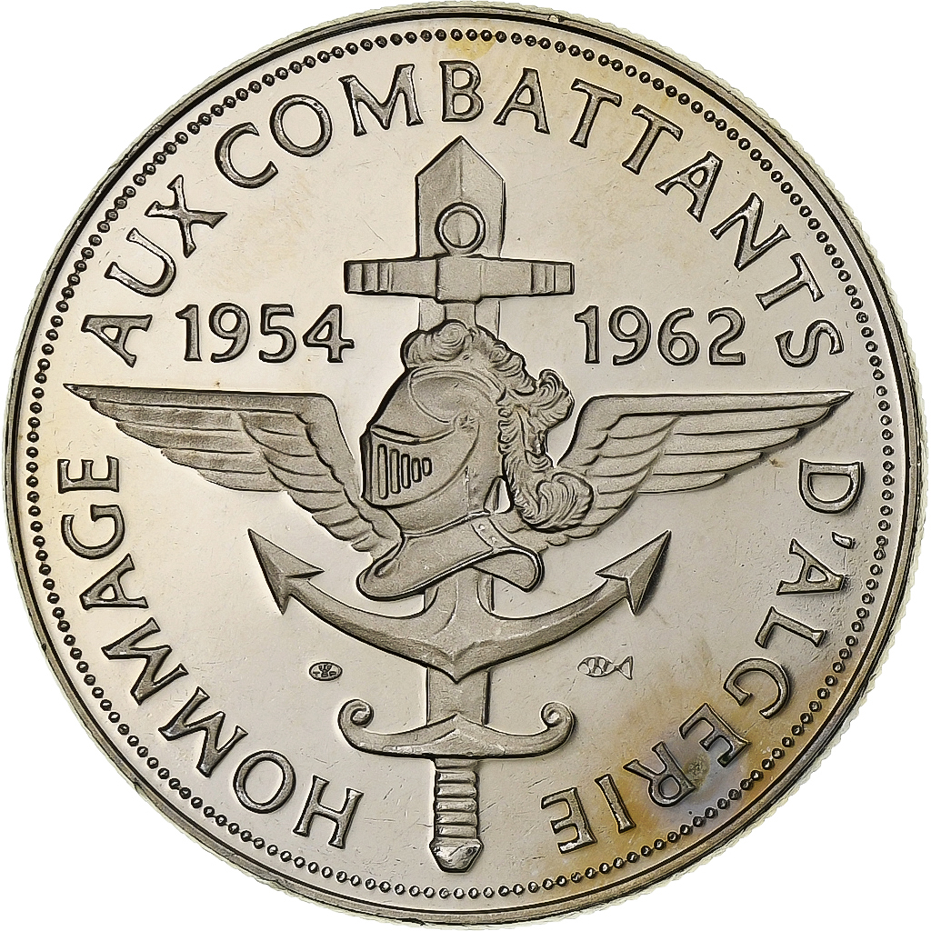 France, Medal, Hommage aux Combattants d'Algérie, Copper-nickel, 