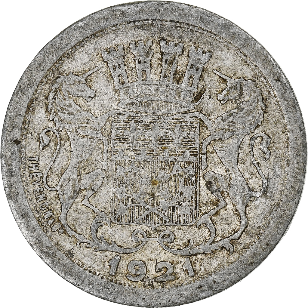 France, Chambre de commerce d'Amiens, 10 Centimes, 1921, , Aluminium