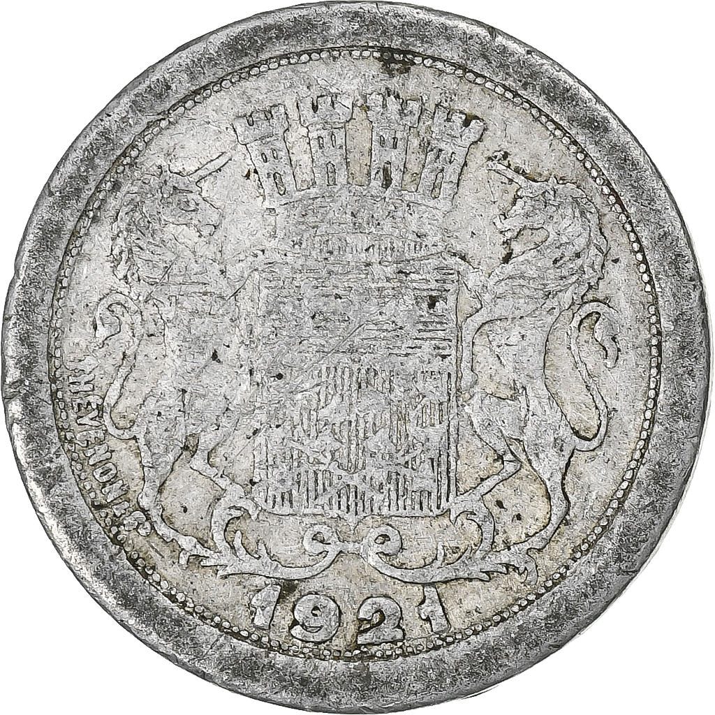 France, Chambre de commerce d'Amiens, 5 Centimes, 1921, , Aluminium