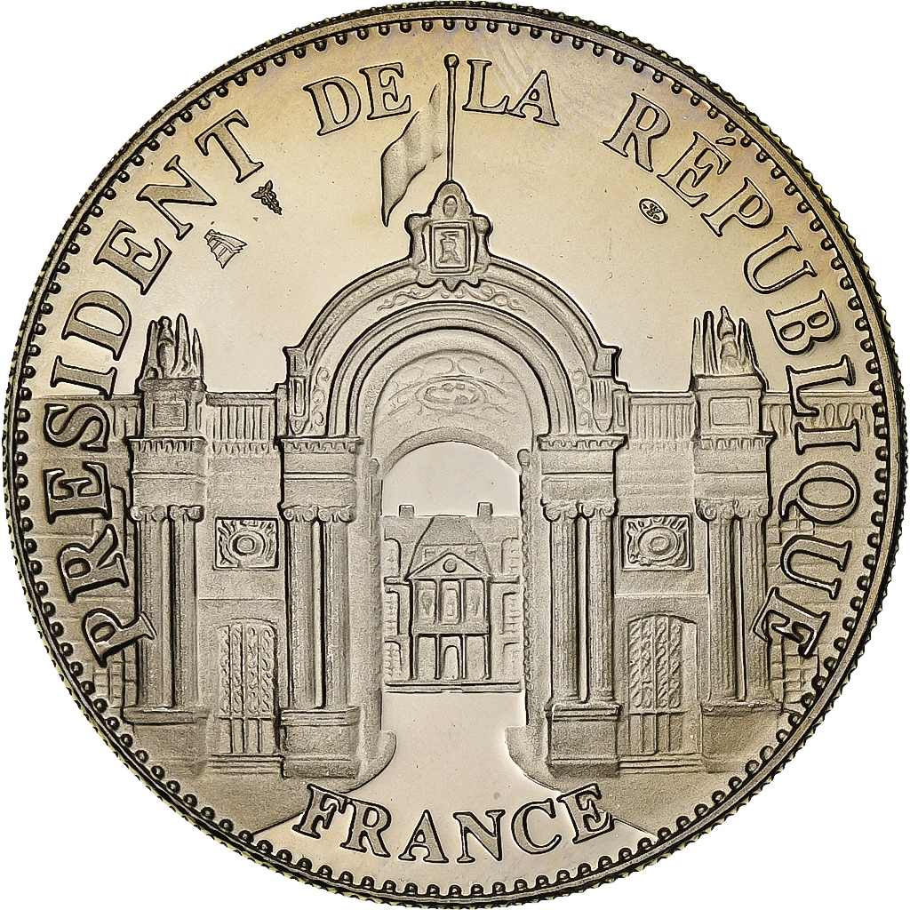 France, Medal, Les Présidents de la République, Jacques Chirac, Copper-nickel