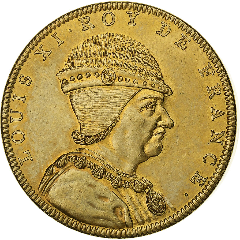 France, Medal, Roi de France, Louis XI, Copper-nickel Aluminium, Piéfort