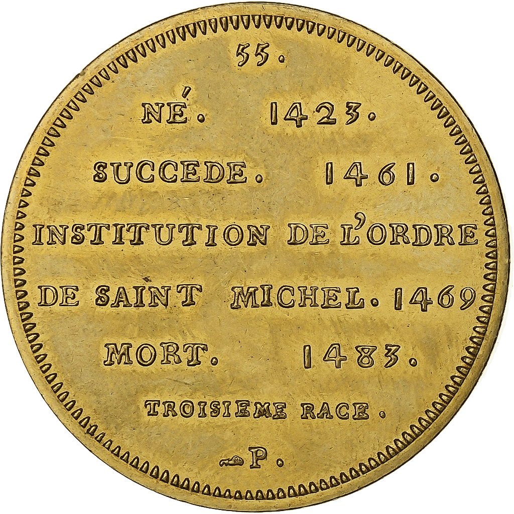 France, Medal, Roi de France, Louis XI, Copper-nickel Aluminium, Piéfort