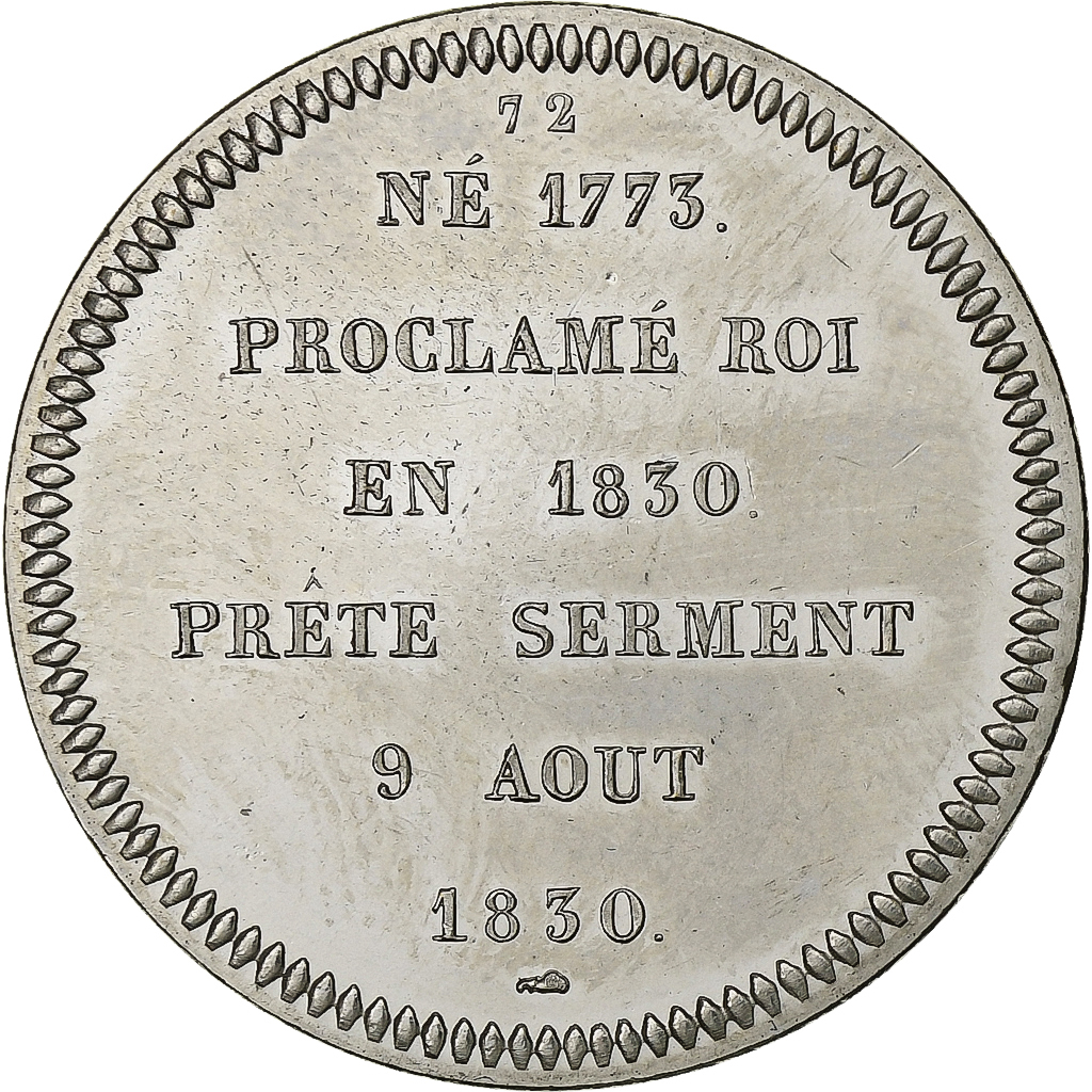 France, Medal, Roi de France, Louis Philippe Ier, Copper-nickel, Piéfort