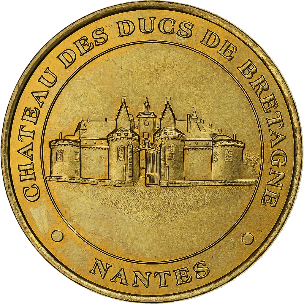 France, Token, Nantes - Château des Ducs de Bretagne n°1, 2001, Copper-nickel