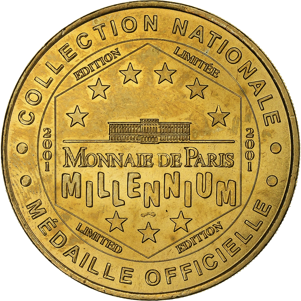 France, Token, Nantes - Château des Ducs de Bretagne n°1, 2001, Copper-nickel