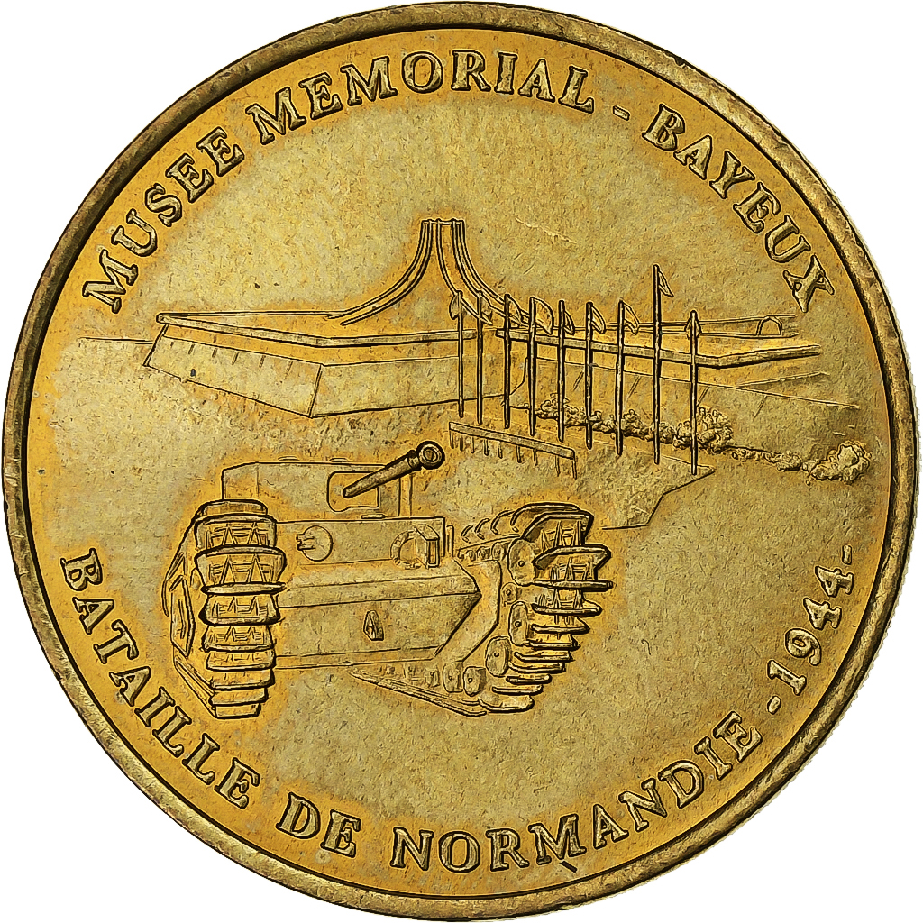 France, Token, Bayeux - Mémorial n°1, 2001, Copper-nickel Aluminium, MDP