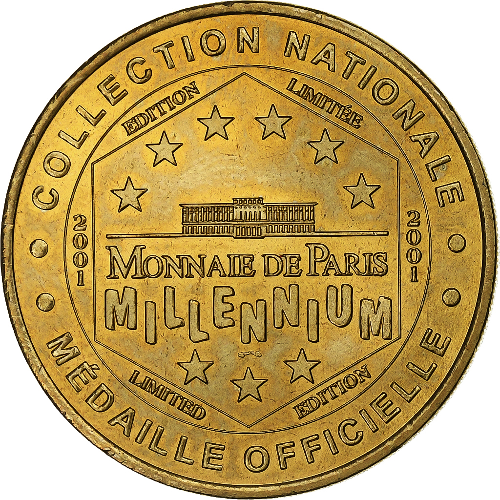 France, Token, Bayeux - Mémorial n°1, 2001, Copper-nickel Aluminium, MDP