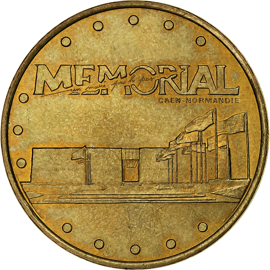 France, Token, Caen - Mémorial n°1, 2003, Copper-nickel Aluminium, Monnaie de